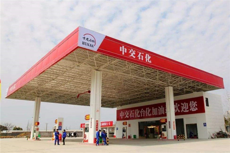 万源加油站钢结构网架案例6